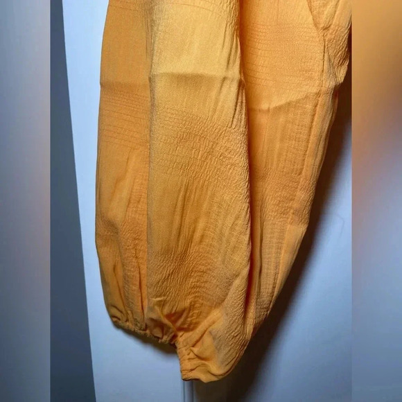 Vici X Caitlyn Woman’s Crop Top Size Medium Long Sleeve V Neck Rope Tie NEW - Picture 2 of 8